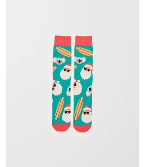 Swag Crew Socks - Christmas Aussie BBQ Santa