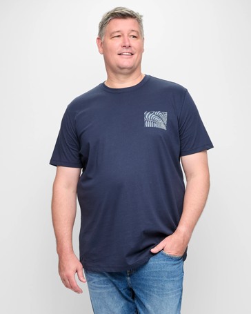 Plus Size Australian Cotton Leaf Print T-Shirt