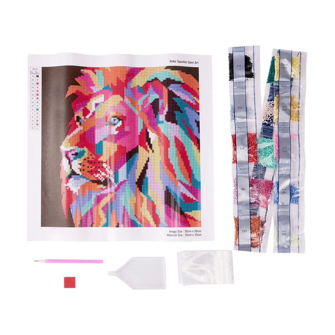 Sparkle Gem Art, Lion Anko Target Australia