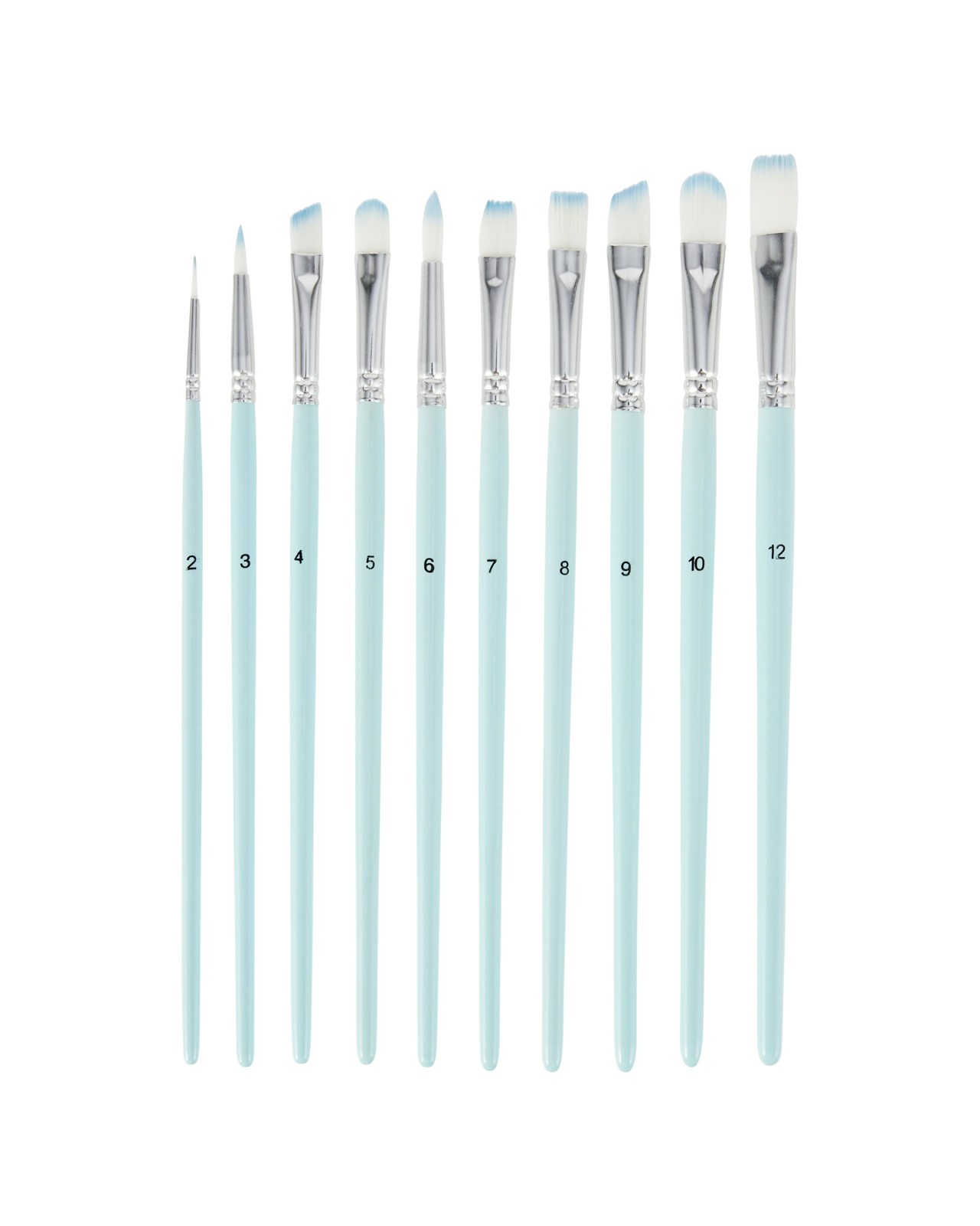 Anko 10 Pack Paint Brush Set - Blue 2 of 3
