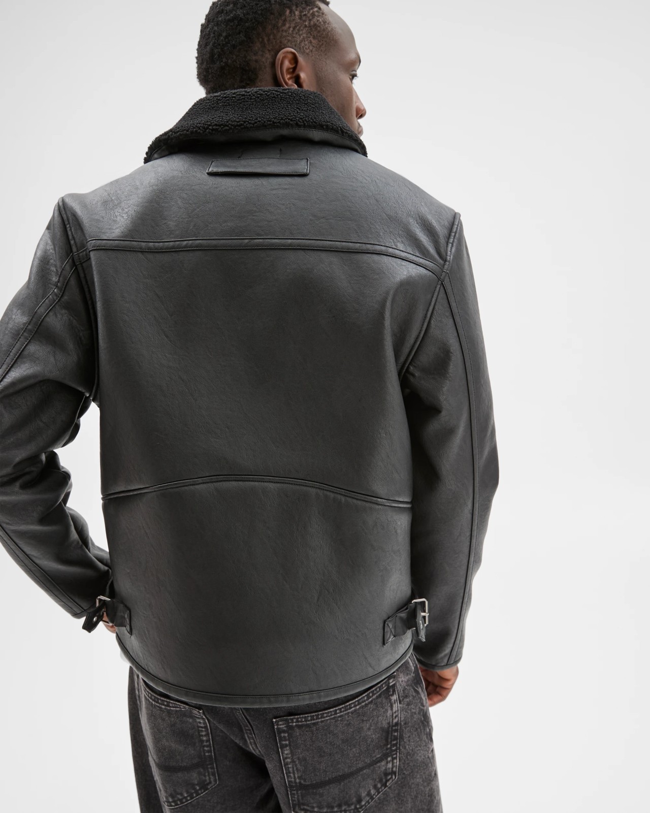 Commons Shirling Vegan Leather Flight Jacket 6 of 6