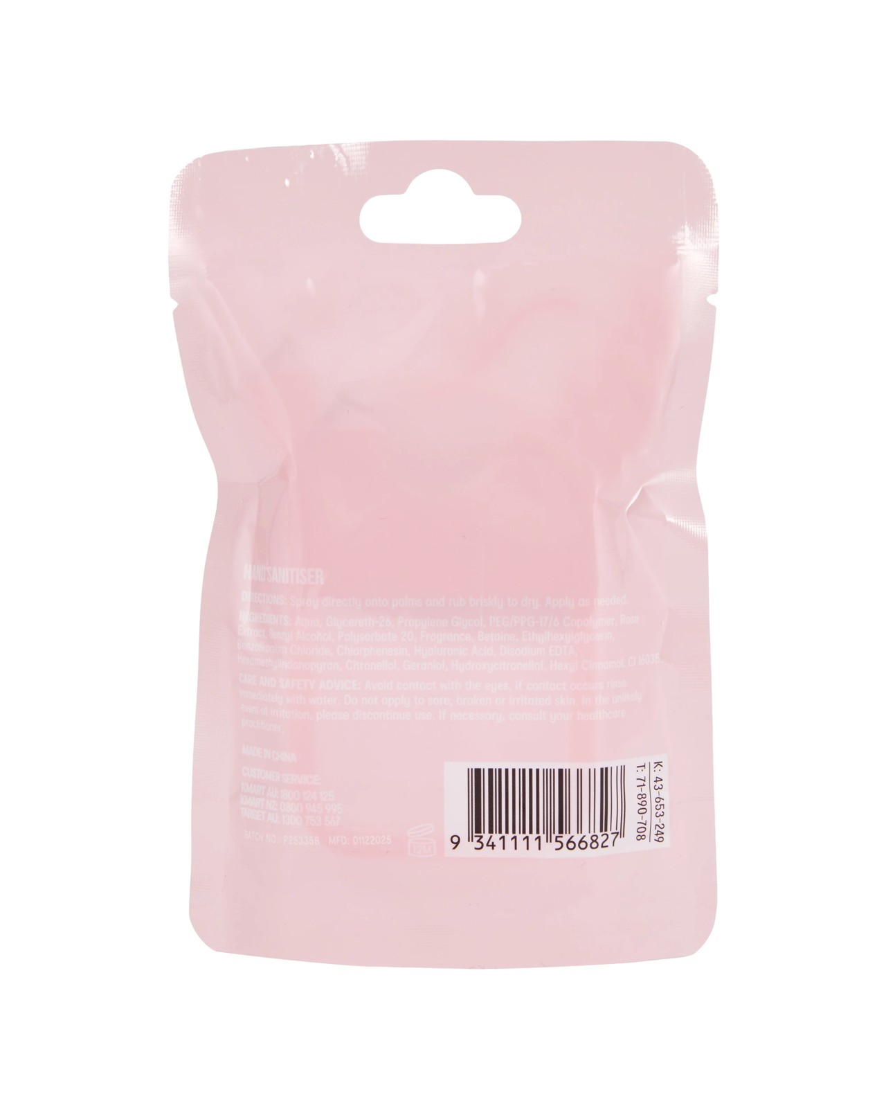 OXX Bodycare Hand Sanitiser 30ml - Rose Scented 6 of 6