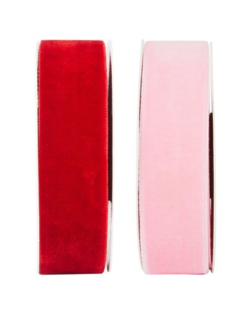 Anko 2 Pack Christmas Craft Velvet Ribbons