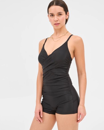Boyleg One Piece Bathers - Shape Your Body