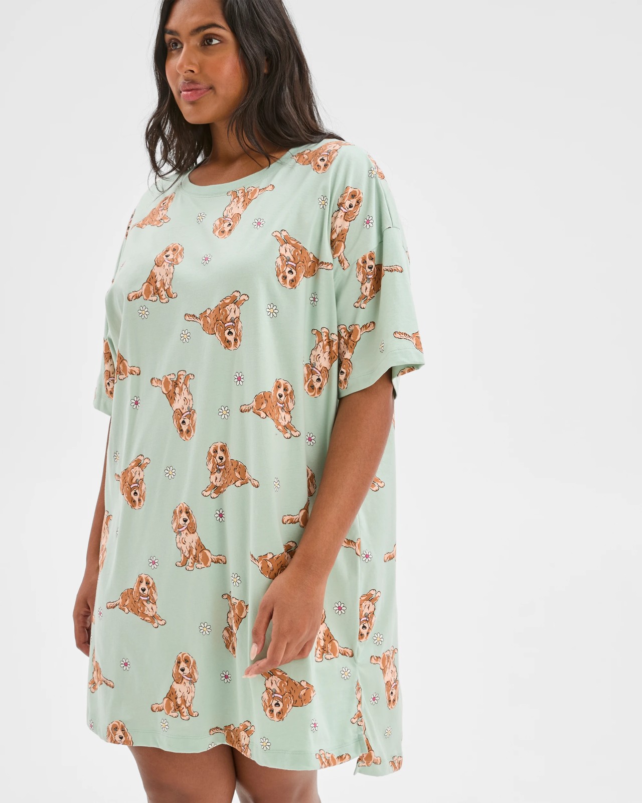 Plus Size Australian Cotton T-Shirt Nightie 4 of 6