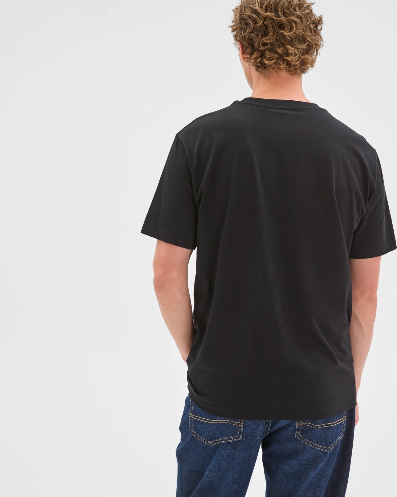Australian Cotton Frequency Print T-Shirt  - Black 6 of 6