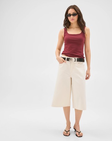 Lily Loves Longline Denim Bermuda Shorts