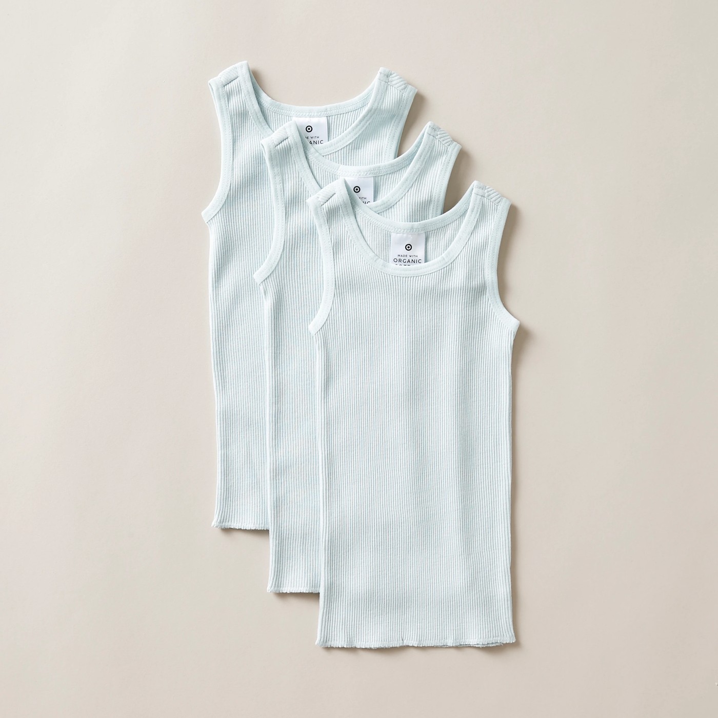 Baby Organic Cotton 3 Pack Vests 4 of 4