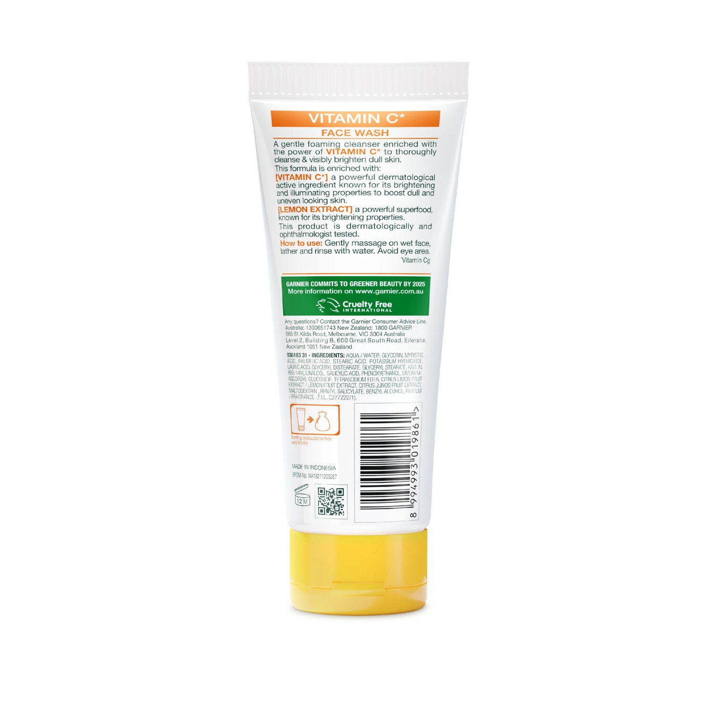 Garnier SkinActive Foaming Face Wash 100ml - Vitamin C and Lemon 4 of 4