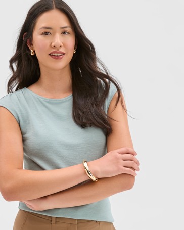 Preview Sleeveless Drape Tank Top