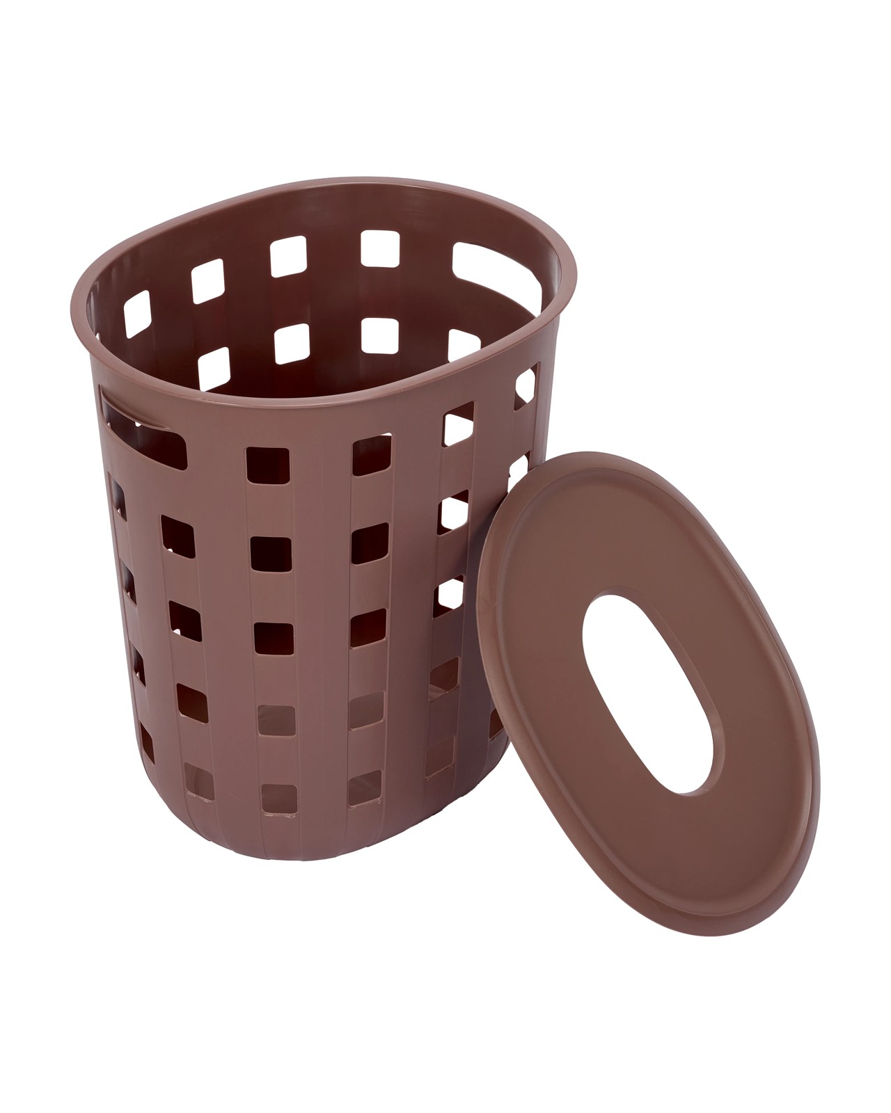 Anko 80L Trellis Laundry Hamper - Chocolate 2 of 6