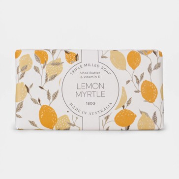 Lemon Myrtle Triple Milled Bar Soap 180g -  Shea Butter & Vitamin E