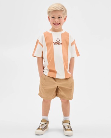Australian Cotton Oversized Stripe T-shirt