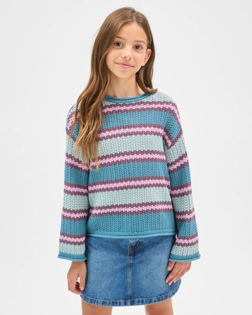 Australian Cotton Crochet Knit Jumper