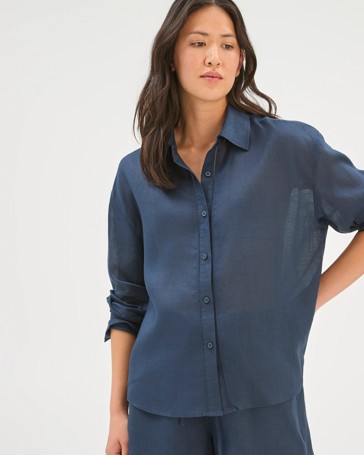 Long Sleeve Trim Detail Shirt