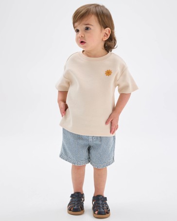 Baby Organic Cotton 2 Pack Waffle T-Shirts