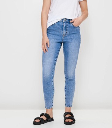 Sophie Skinny High Rise Crop Denim Jeans