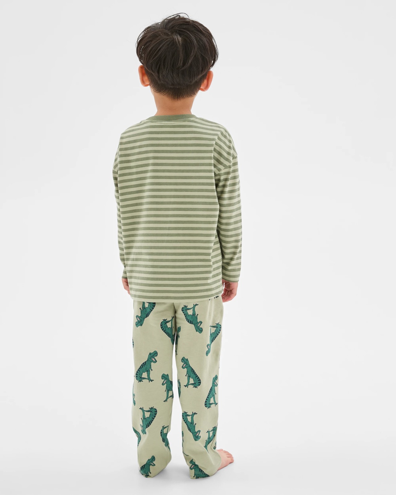 Australian Cotton Younger Boys Oversized Lounge Knit Pyjama Set - Dinosaur 3 of 5