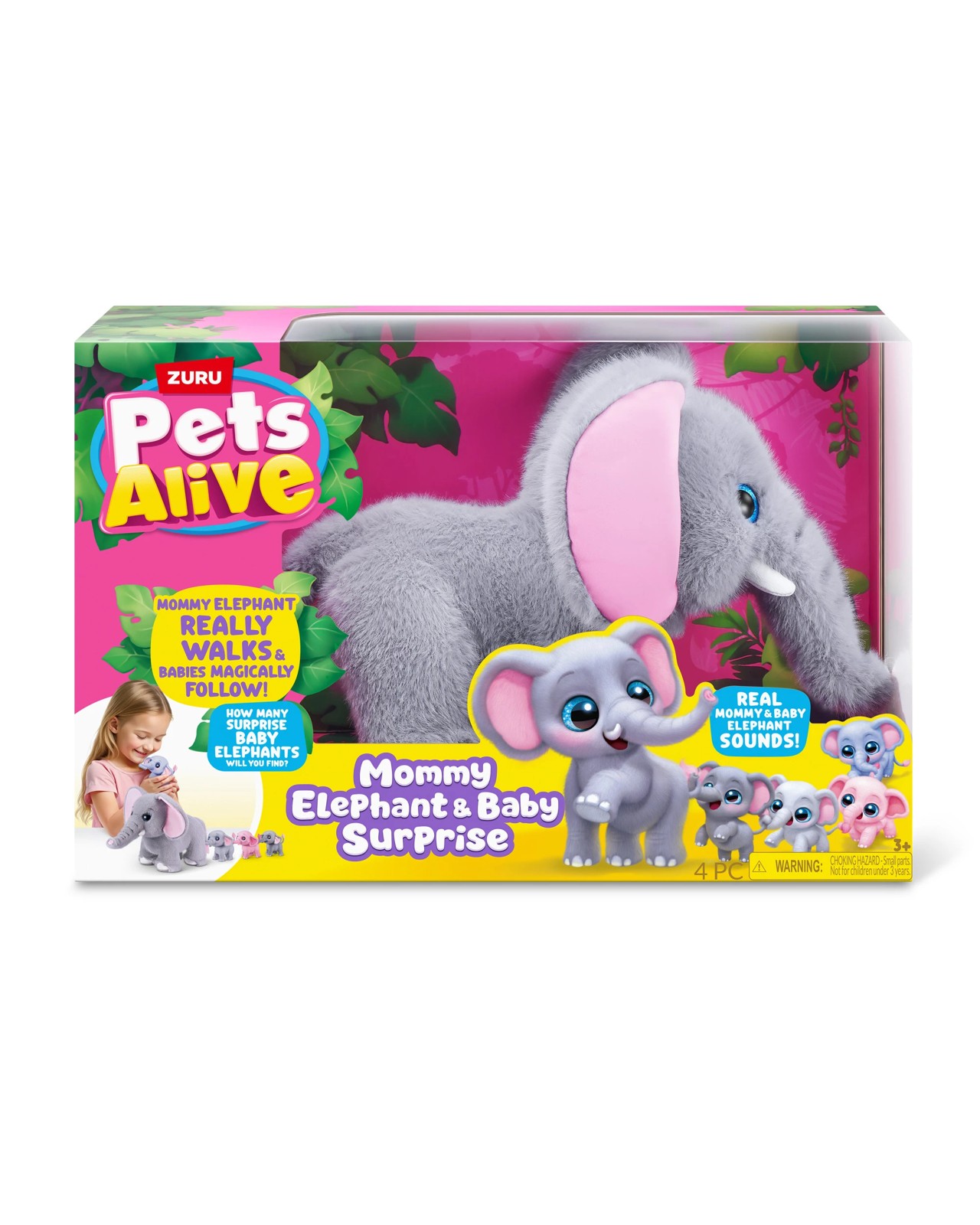 Zuru Pets Alive Mommy Elephant & Baby Surprise 2 of 3