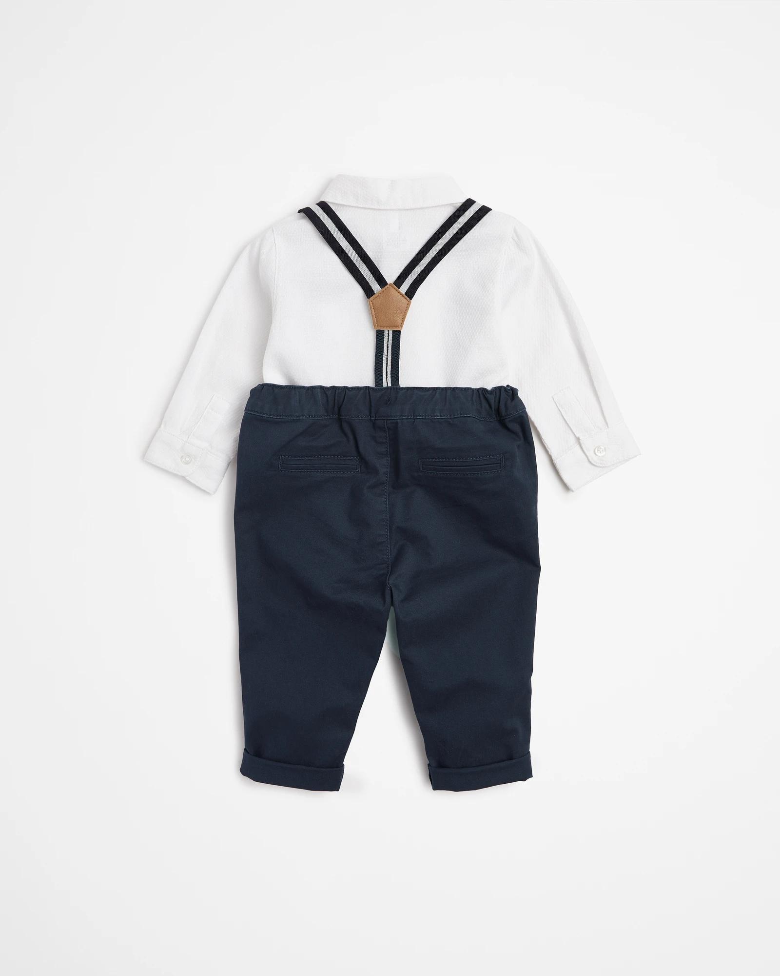 andwang Baby office tie shirt