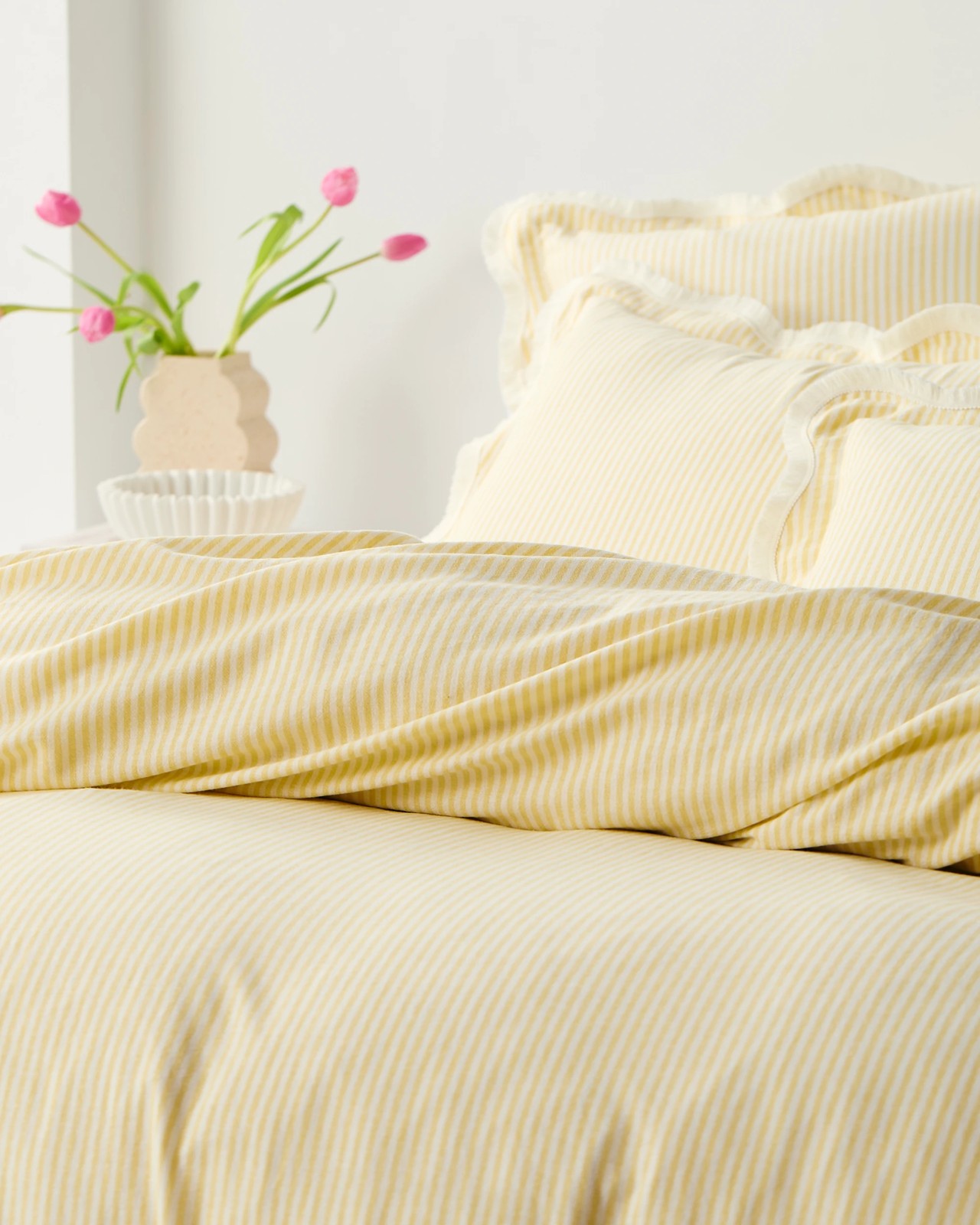 Charlotte Stripe Linen and Cotton Quilt Cover Set 3 of 5
