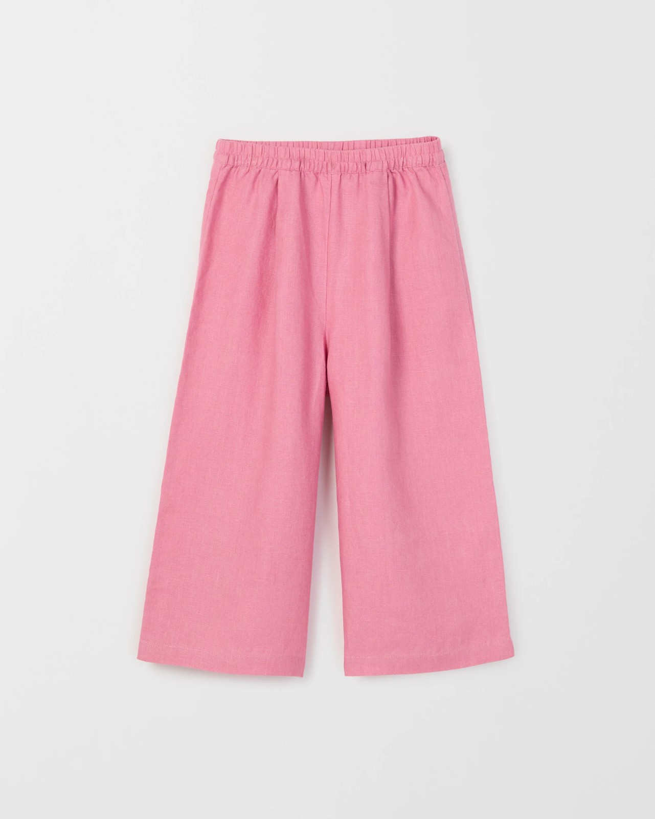 European Linen Wide Leg Co-Ord Pants - Pink 5 of 6
