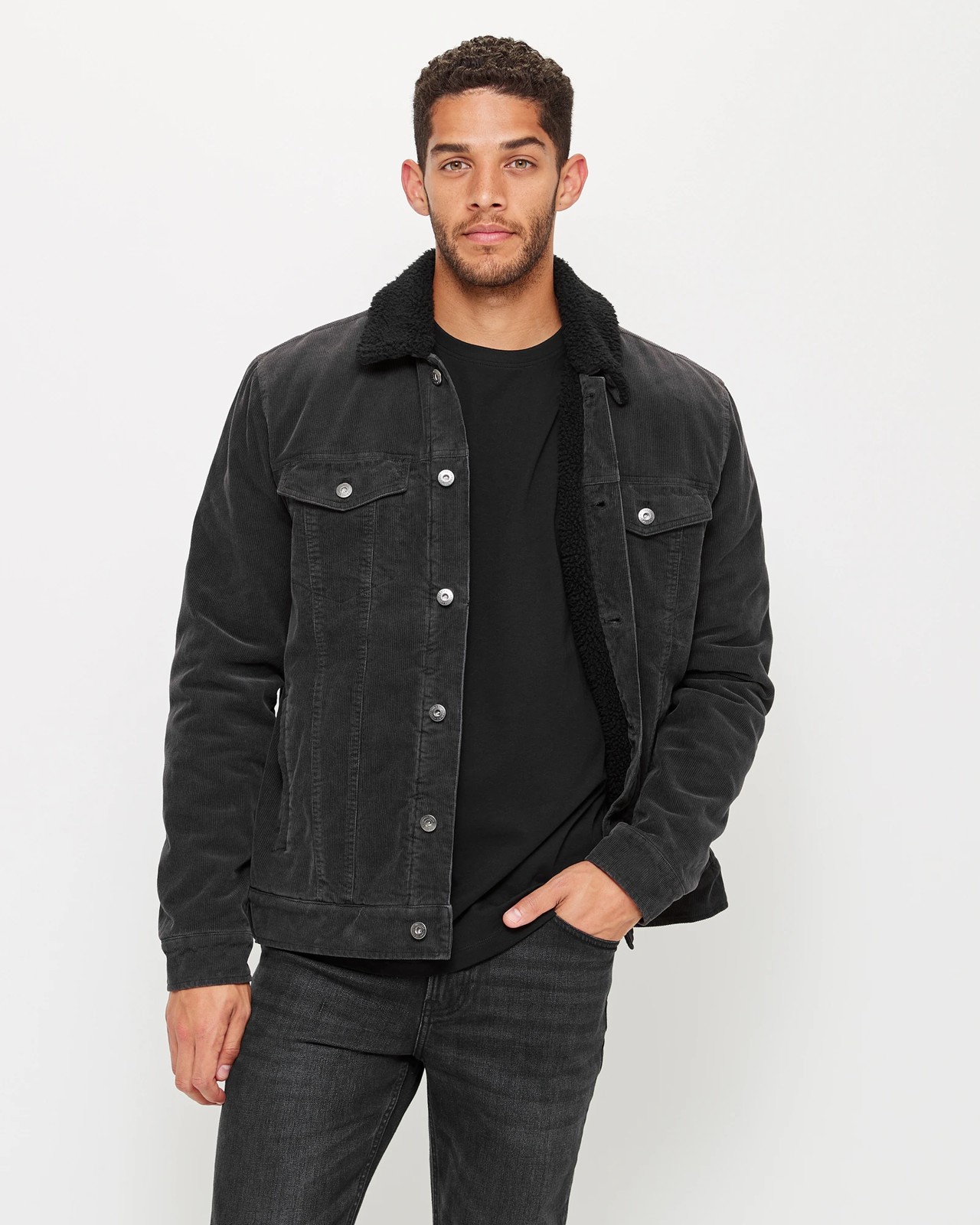 Cord hotsell trucker jacket