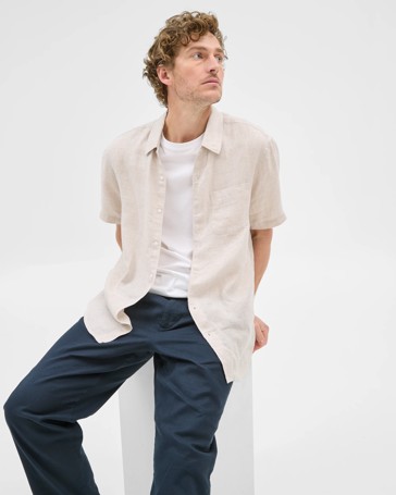 European Linen Textured Shirt