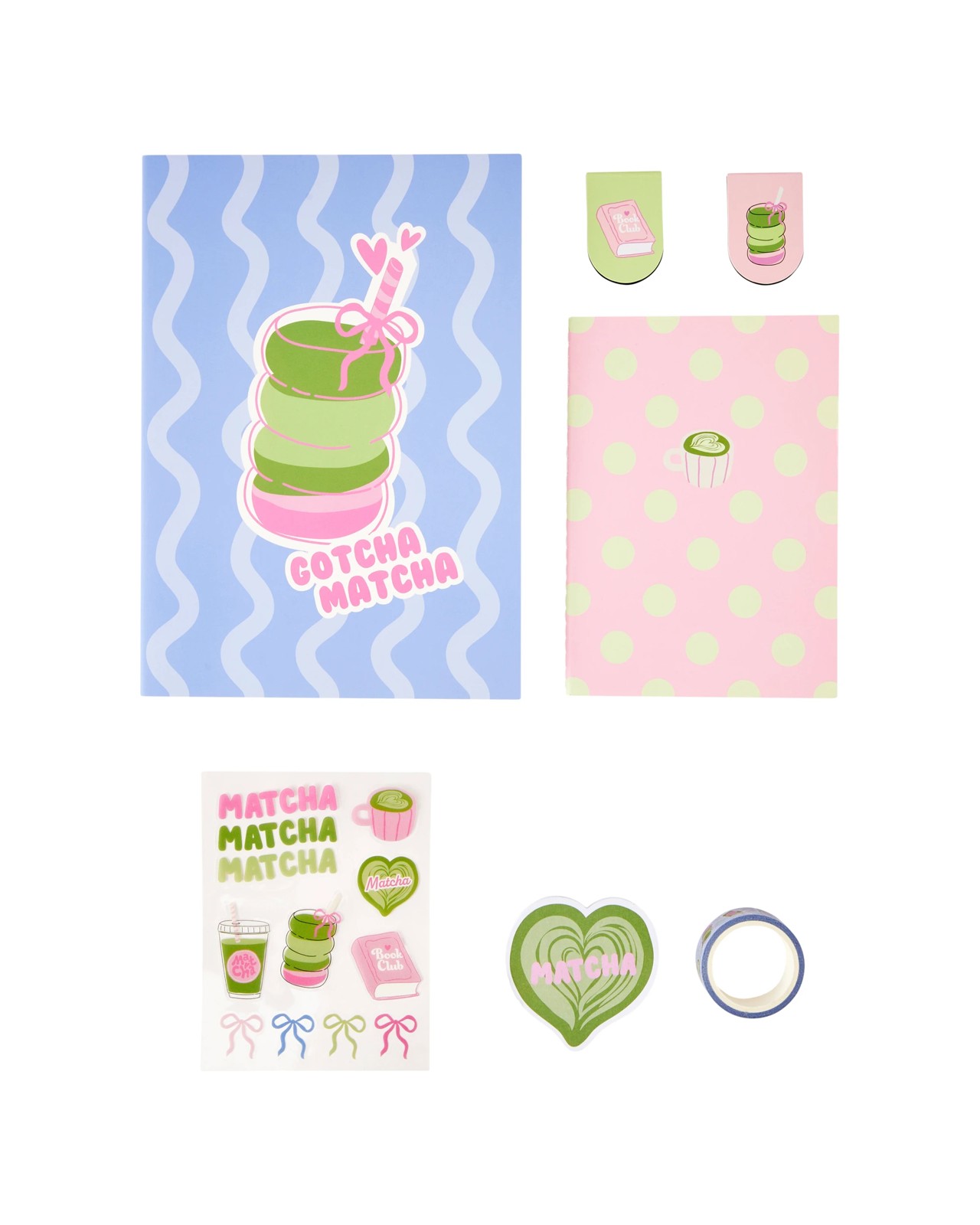 Anko Matcha Stationery Set 3 of 5