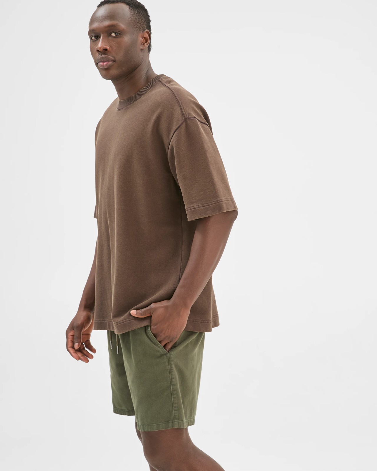 Commons Australian Cotton Twill Volley Shorts - Forest Green 3 of 6