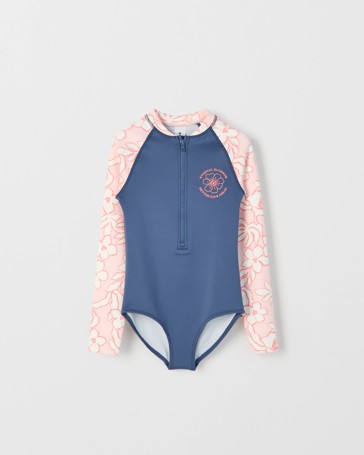 Colourblock Long Sleeve Swim Surfsuit