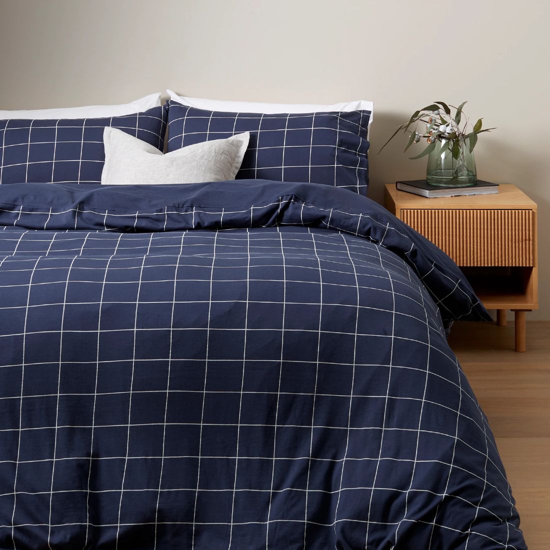 Rylee Grid Jersey Quilt Cover Set Target Australia