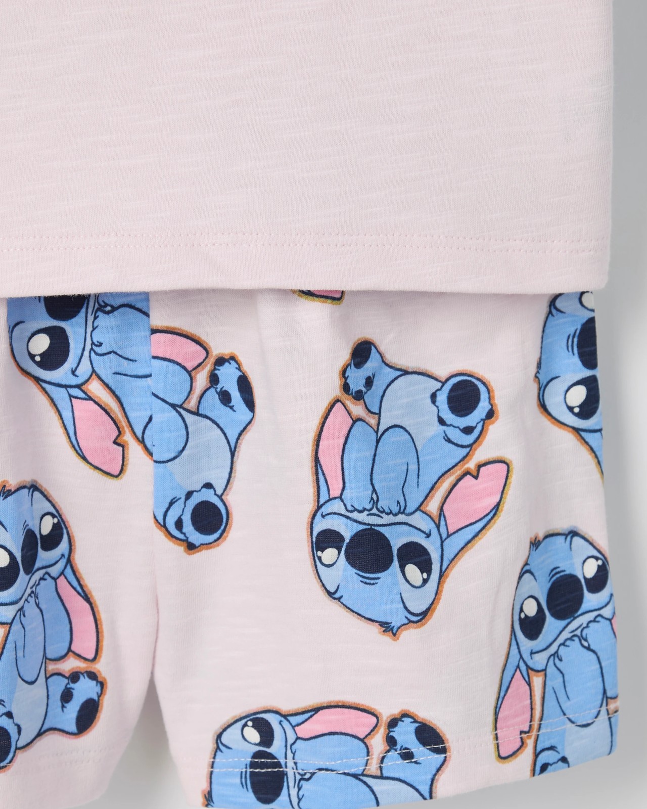 Disney Organic Cotton Younger Girls Elevated Raglan Knit Pyjama Set - Lilo & Stitch Purple 3 of 4
