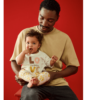 Baby Organic Cotton Placement Print Oversized T-Shirt