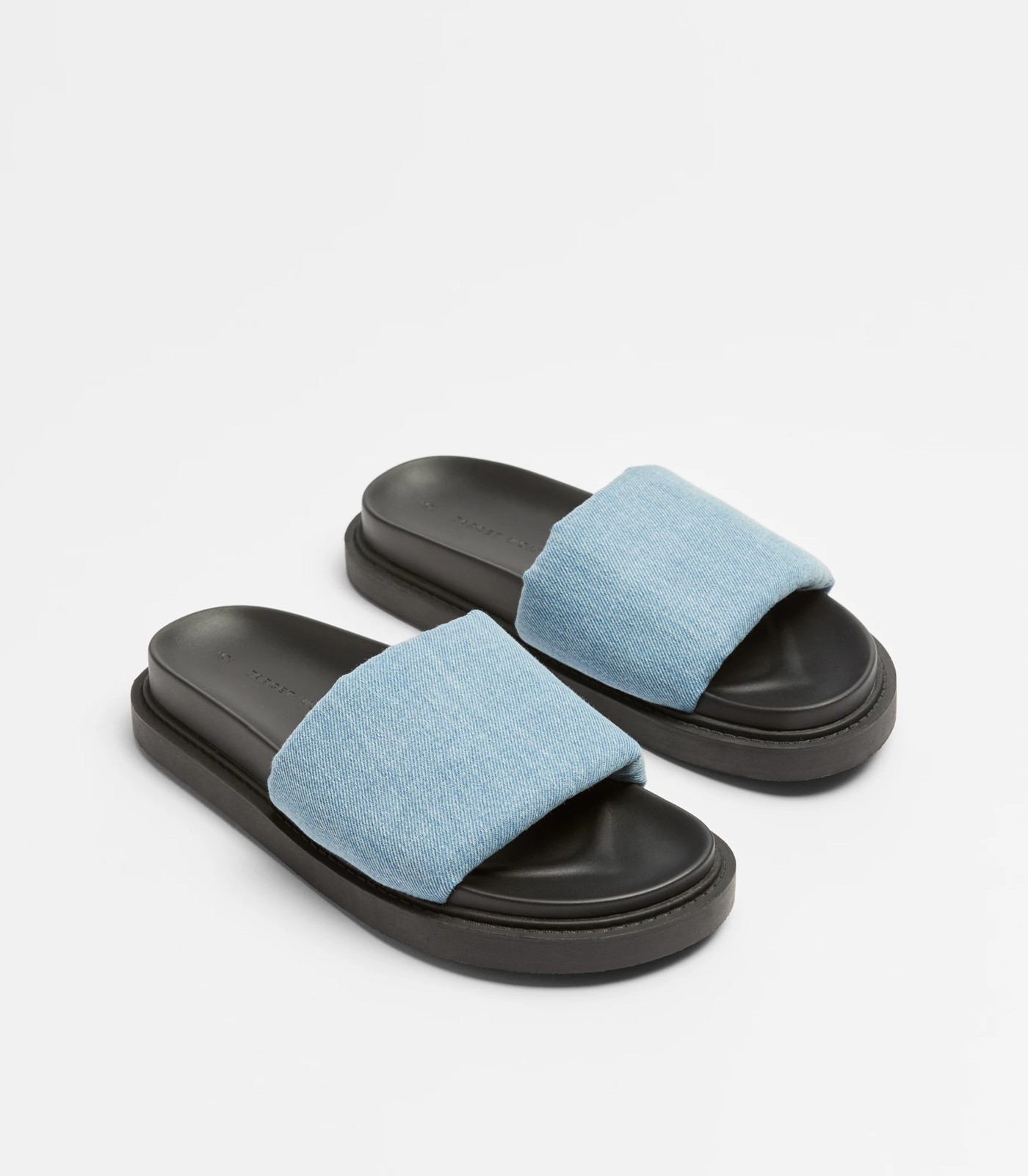 Womens Moulded Footbed Slide - Denim | Target Australia