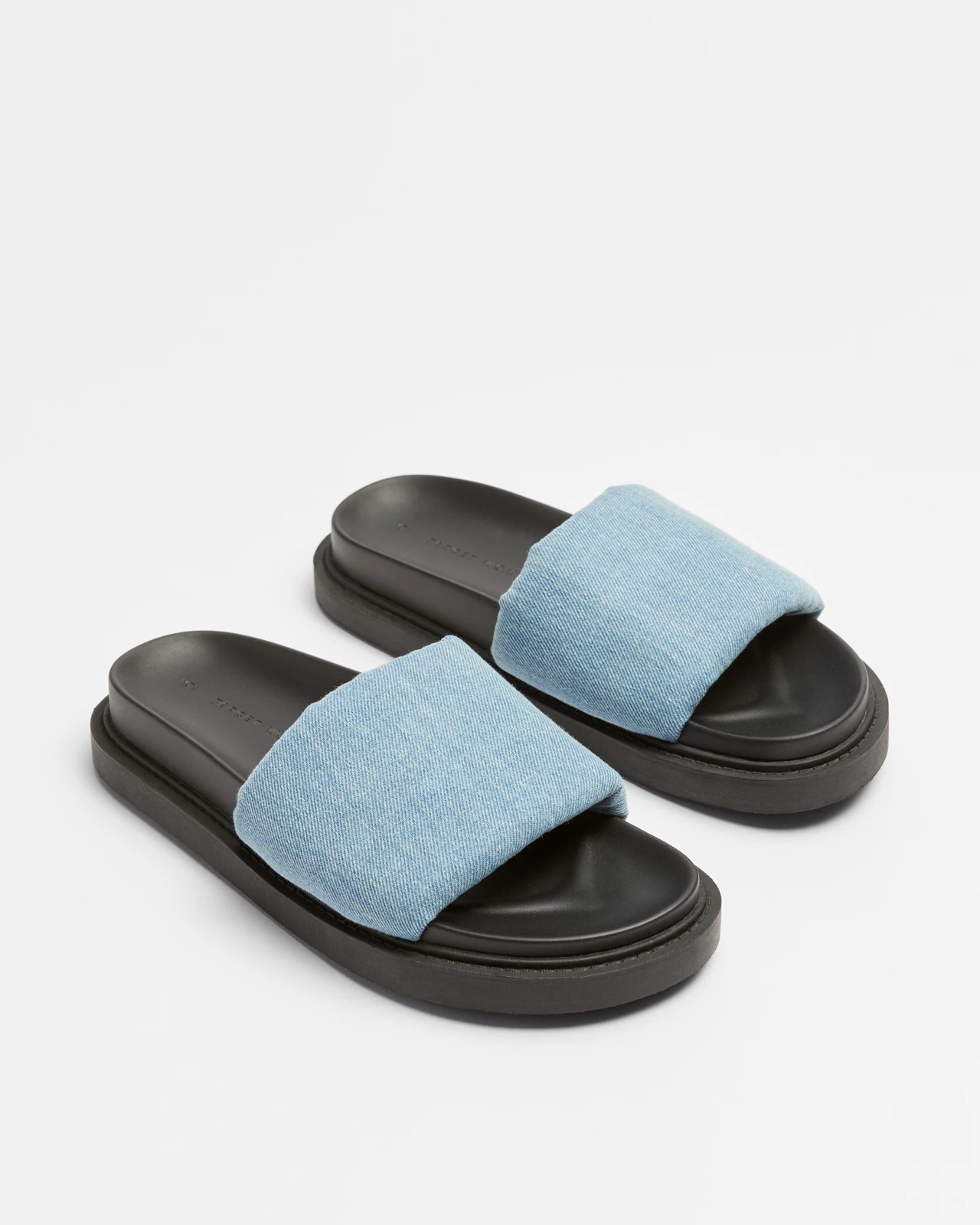 Womens Moulded Footbed Slide - Denim | Target Australia