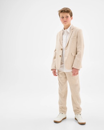 European Linen Blend Suiting Pants