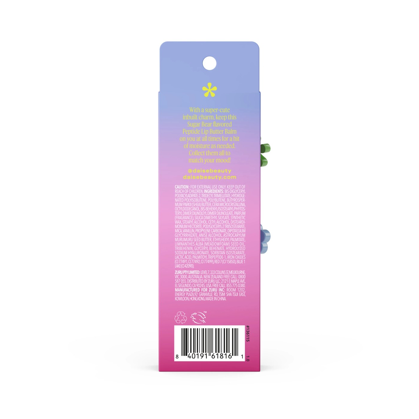 DAISE Peptide Lip Butter Balm 15ml - Sugar Bear 2 of 6
