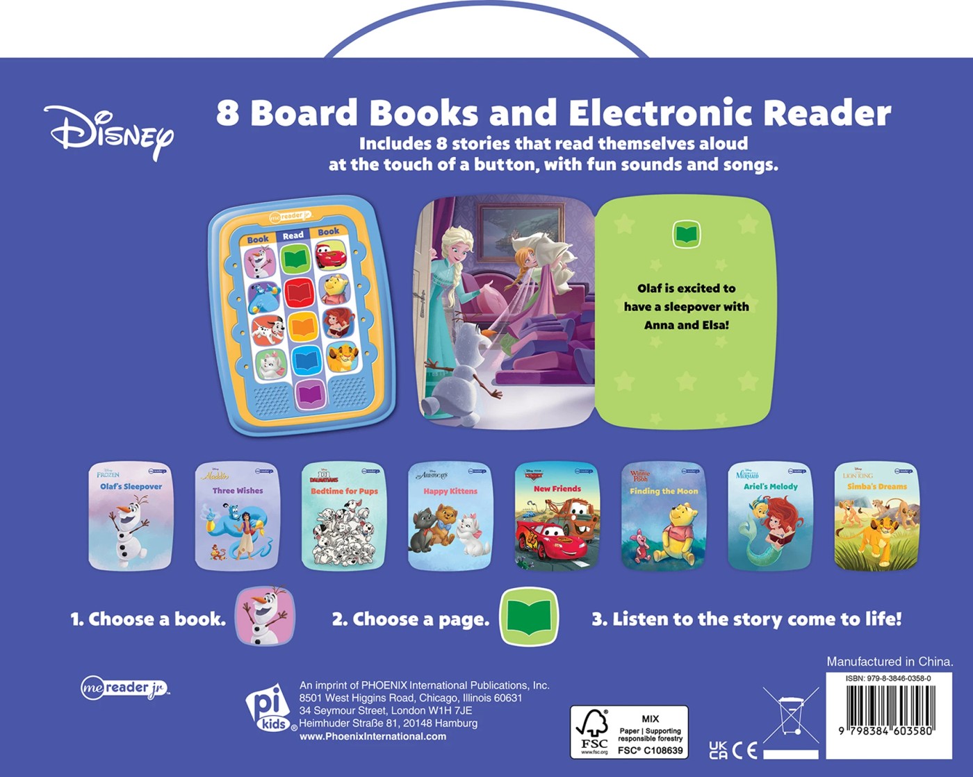 Disney Bedtime Stories: Me Reader Jr 8 Board Books and Electronic Reader  - Book 3 of 5