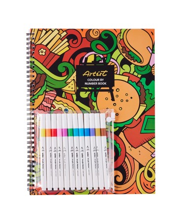 Anko Colour By Number Set- Food