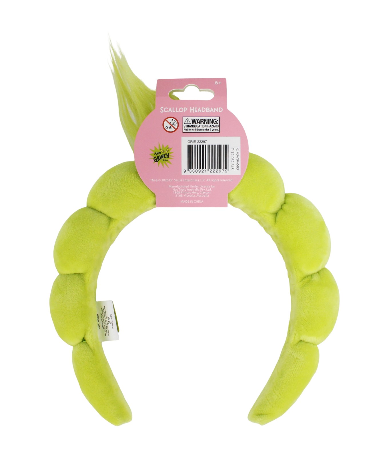 The Grinch Scallop Headband 3 of 4