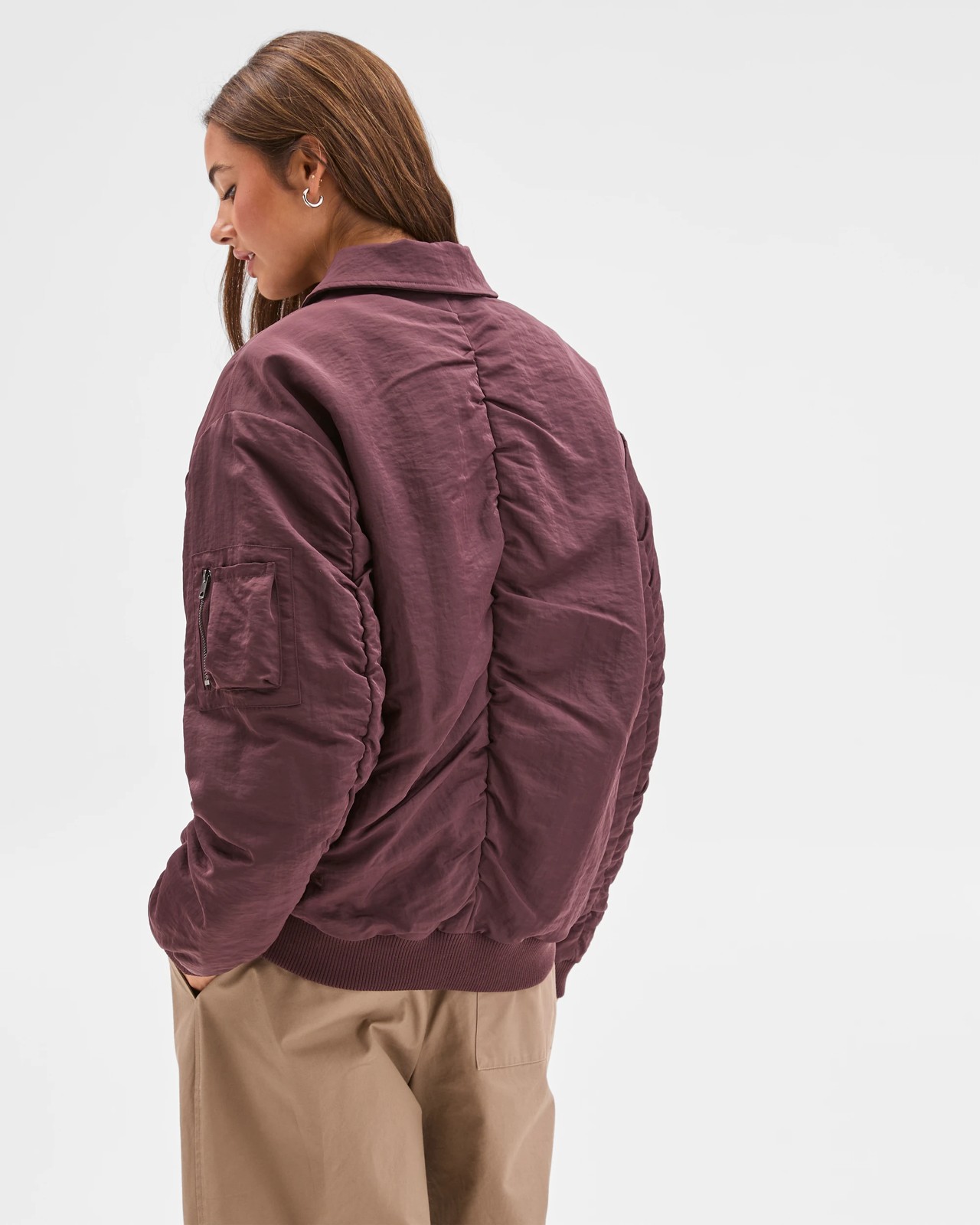 Lily Loves Bomber Jacket - Fudge 6 of 6