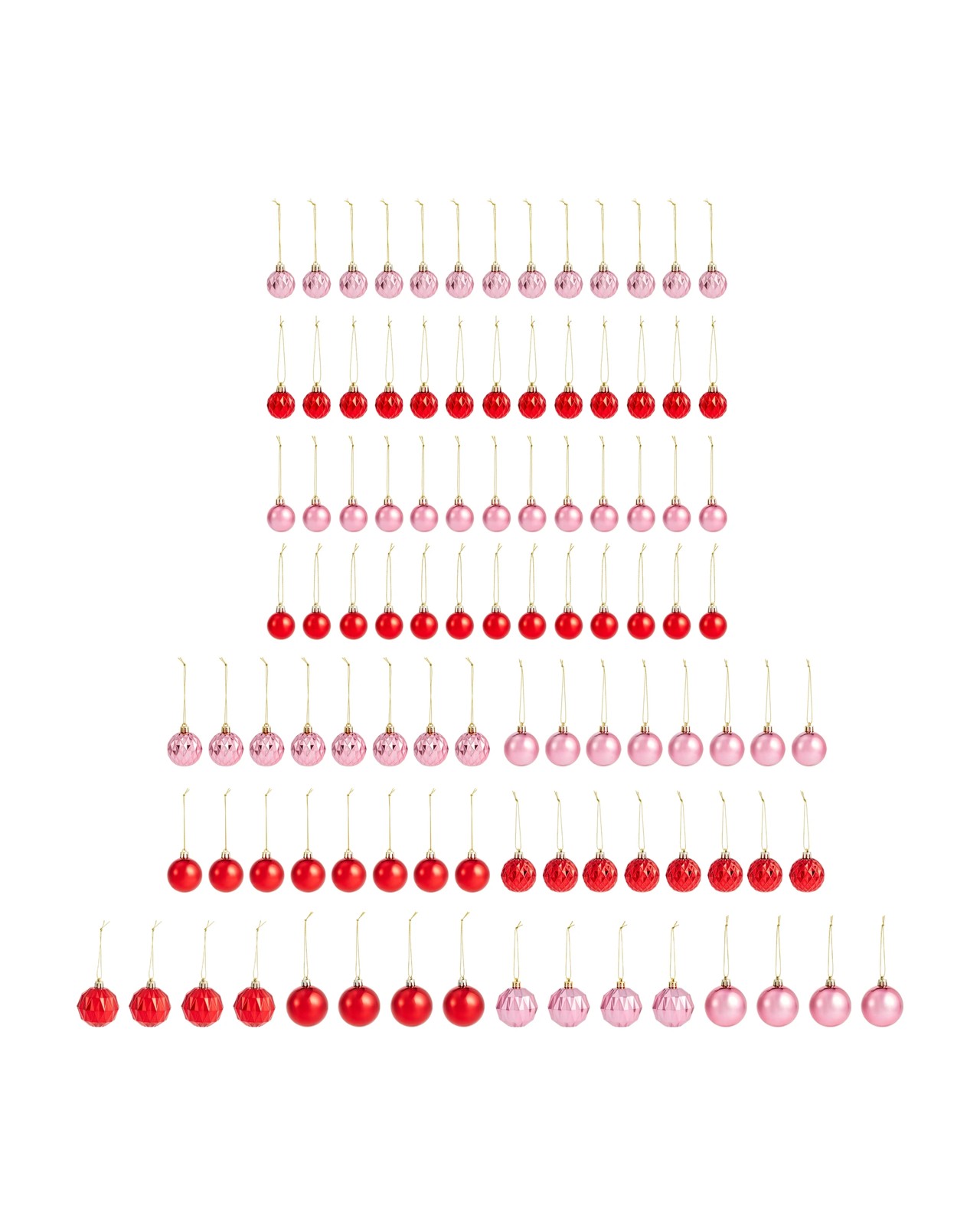 Anko 100 Pack Pink Candy Baubles 2 of 5