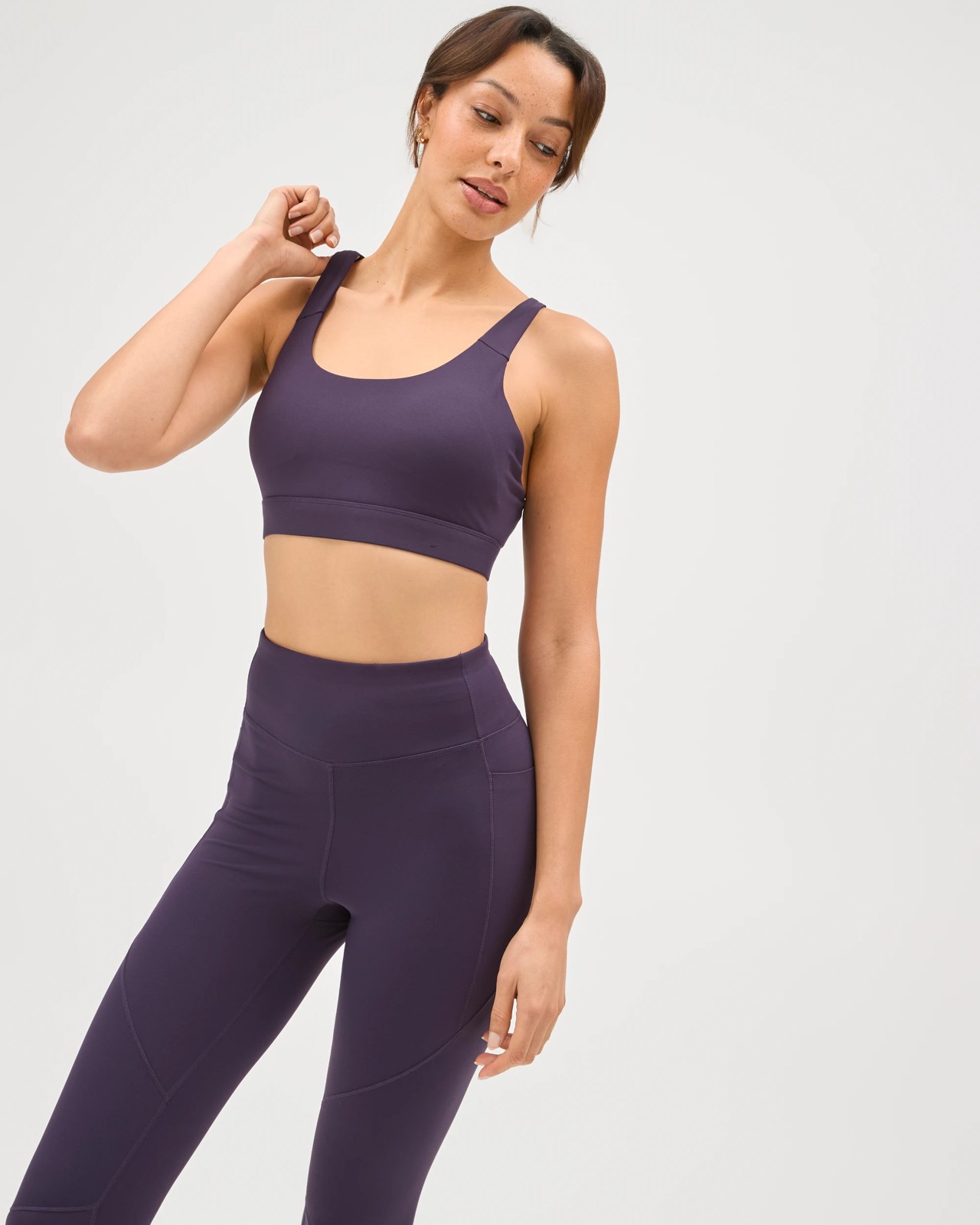 Active Infinity Medium Impact Crop Top - Midnight 3 of 5