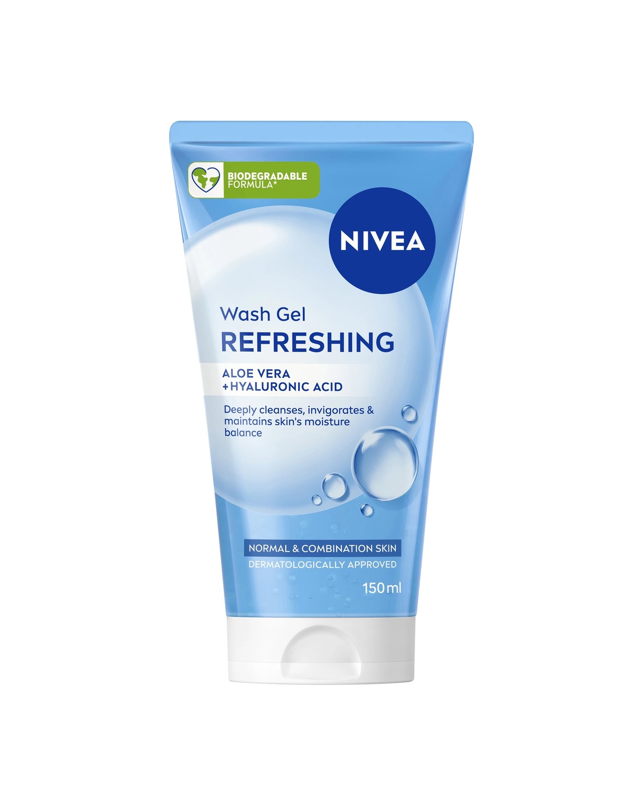Nivea Refreshing Wash Gel 150ml - Hydramine and Vitamin E 3 of 5