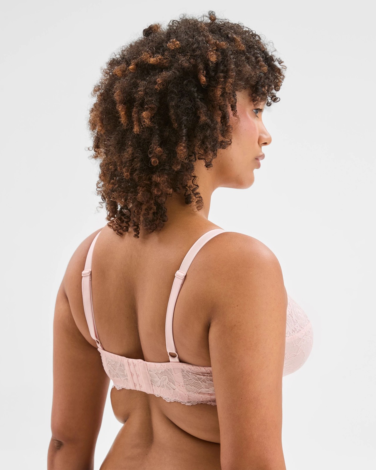 Ariana Fuller Figure Lace Underwire Mesh Bra 4 of 4