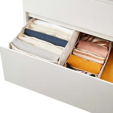 Linen Look Organiser, Narrow, Beige - Anko