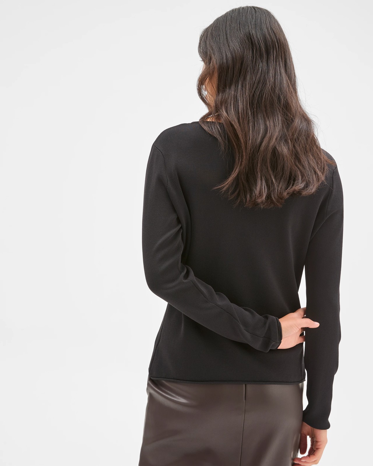 Preview Ultimate Long Sleeve Sweater - Black 6 of 6