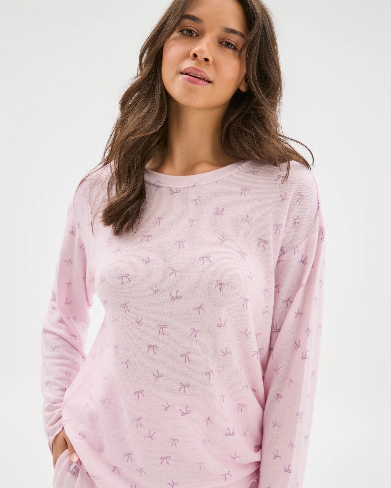 Cosy Slub Knit Sleep Top 3 of 5