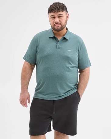 Plus Size Active Polo Top